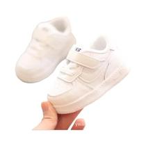 Tênis De Couro Para Meninos E Meninas, Calçados Casuais De Baixa Altura, Calçados De Corrida Com