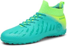 Tênis de futebol masculinos de futebol com pontas longas, couro e borracha Tênis de futebol masculinos de futebol com pontas longas, couro e borracha