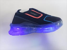 Tênis de Led Azul Marinho Masculino Infantil - Bloompy