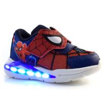 Tênis de LED Infantil Aranha Mini Pé do 22 ao 32 Vermelho MP 2410