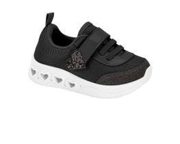 Tenis De Led Infantil Bebe Menina Molekinha Elastico tiras autocolantes