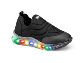 Tênis De Led Infantil Bibi Roller Celebration Preto Unissex