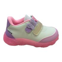 Tênis de Led Infantil Feminino Liz Luz Borboletas Colorido 682 0.81
