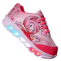 Tênis De Led Infantil Menina Feminino Amy Luzinha