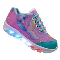 Tênis De Led Infantil Menina Feminino Sereia Luzinha Tênis De Led Infantil Menina Feminino Sereia Luzinha