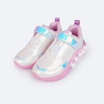 Tênis de Led Infantil Pampili SPK 35 Branco Holográfico Tênis de Led Infantil Pampili SPK 35 Branco Holográfico