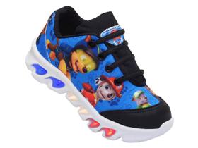 Tenis De Led Infantil Patrulha Canina Lançamento Novo Tenis De Led Infantil Patrulha Canina Lançamento Novo