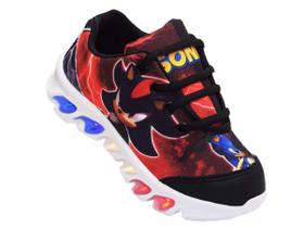 Tenis De Led Infantil Sonic Shadow Lançamento Tenis De Led Infantil Sonic Shadow Lançamento