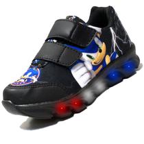 Tenis De Led Masculino Sonic Calce Facil Meninos Infantil Estilo Original - KIDS