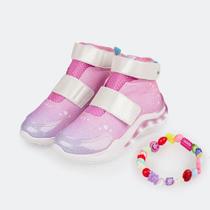 Tênis de Led Pampili SPK 35 Phone Strap Glitter Rosa 683.006 Tênis de Led Pampili SPK 35 Phone Strap Glitter Rosa 683.006