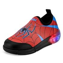 Tenis De Luz Infantil Menino Homem Aranha Bibi Space