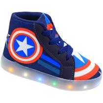 Tênis de Luzinha Infantil Pé de Chulé Cano Alto Menino