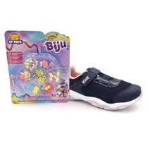 Tênis de Menina com Kit Biju Kidy do 25 ao 32 007-1832 Tênis de Menina com Kit Biju Kidy do 25 ao 32 007-1832