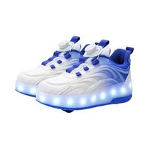 Tênis De Patins Com Luz LED Para Crianças, Duas Rodas, Luminosa, Sneakers Esportivos Com