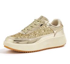 Tênis de plataforma LUCKY STEP Rhinestone, moda feminina Tênis de plataforma LUCKY STEP Rhinestone, moda feminina