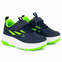 Tênis De Rodinha Masculino Infantil Menino Tira Aderente Patins Calce Fácil