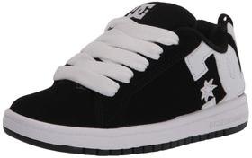 Tênis de Skate Infantil DC Shoes Court Graffik Preto Branco 13,5 EUA Tênis de Skate Infantil DC Shoes Court Graffik Preto Branco 13,5 EUA