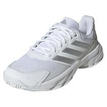 Tênis de tênis adidas Courtjam Control 3 feminino branco 7.5