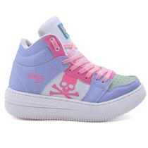 Tênis de Treino Botinha Feminino Skull Caveira Academia Especial Treino Dança Trainning Rebelc Mega Oferta Tênis de Treino Botinha Feminino Skull Caveira Academia Especial Treino Dança Trainning Rebelc Mega Oferta