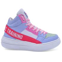 Tênis de Treino Botinha Feminino Skull Caveira Academia Especial Treino Dança Trainning Rebelc Mega Oferta