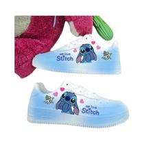Tênis De Verão Feminino Respirável Stitch Angel Anime Versátil Para Casais Sapatos De Cartoon