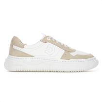 Tênis Democrata Block Off White e Bege - Feminino Tênis Democrata Block Off White e Bege - Feminino
