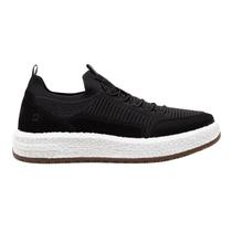 Tênis Democrata Casual Knit Denim Drake Pulse Masculino Preto