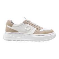 Tênis Democrata Feminino Block Couro 616101 Bege/Off White Tênis Democrata Feminino Block Couro 616101 Bege/Off White