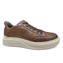 Tênis Democrata Masculino Casual Em Couro 653101 Conhaque Tênis Democrata Masculino Casual Em Couro 653101 Conhaque