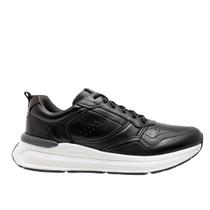 Tênis Democrata Masculino Denim Brad Ultra Light Preto Couro