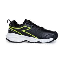 Tênis Diadora Loosa Preto e Verde Neon Unissex