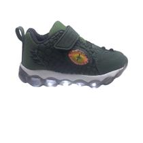 Tênis Dinossauro Masculino Infantil Calce Fácil Menino Luz Que Acende De Led Com Detalhe De Olho Tênis Dinossauro Masculino Infantil Calce Fácil Menino Luz Que Acende De Led Com Detalhe De Olho