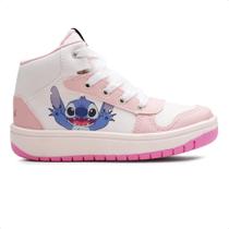 Tênis Disney Casual Stitch Juvenil Cano Alto