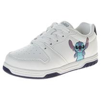 Tênis Disney Lilo and Stitch Girls Stitch Branco Azul 13 Tênis Disney Lilo and Stitch Girls Stitch Branco Azul 13