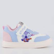 Tênis Disney Stitch Casual Infantil Branco e Azul