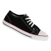 Tênis Diversão Canvas Low Preto - Infantil