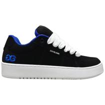 Tênis Double-G Easy Two Preto Azul Cadarço Largo Original Cor:Preto+AzulTamanho:37Gênero:Homem Tênis Double-G Easy Two Preto Azul Cadarço Largo Original Cor:Preto+AzulTamanho:37Gênero:Homem
