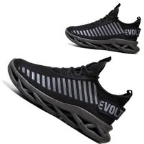 Tênis Easy Feminino Evoltenn Trançado Moderno Black