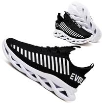 Tênis Easy Feminino Evoltenn Trançado Moderno Preto Tênis Easy Feminino Evoltenn Trançado Moderno Preto