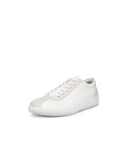 Tênis ECCO Soft Zero Lace Up para homens branco/branco sombrio