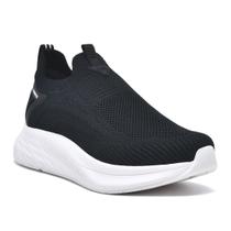 Tênis Elastano Knit Via Marte Slip On Flatform Feminino 23-19003