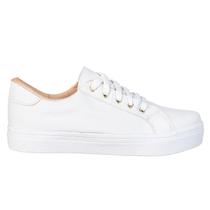 Tenis Elastico Feminino Slip On Detalhes Rosa Slip On