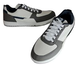 Tênis energy masculino 1860a conforto em sintético grafite e branco. Tênis energy masculino 1860a conforto em sintético grafite e branco.