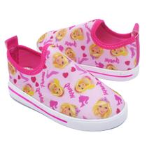 Tenis Escolar Feminino Rosa Sola Faixeta