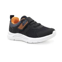 Tênis Escolar Menino Klin New Sport Preto e Laranja Tênis Escolar Menino Klin New Sport Preto e Laranja