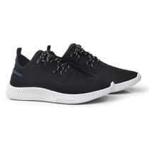 Tênis Esportivo Amanda Block em Tecido com Cadarço Detalhado e Sola Borracha