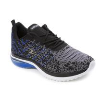 Tênis Esportivo Feminino Adrun Soft Gel 9605M-1233 Cinza/Azul