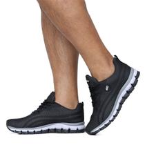 Tênis Esportivo Masculino Cadarço Caminhada Academia Confortável Dia a Dia