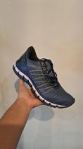 Tênis Esportivo Masculino GLK Petroleo/Amarelo Ref.: 1030