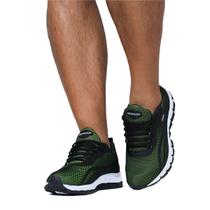 Tênis Esportivo Masculino Treino Corrida Preto e Verde